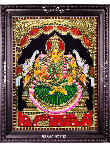 Gajalakshmi Tanjore Painting